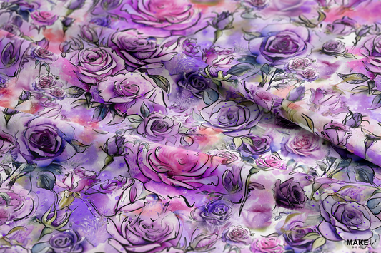 Violett Flower - Frottee